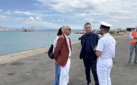 Sopralluogo dell’Assessore Ghera per il dragaggio del porto di Anzio