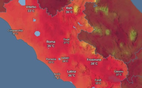 Caldo estremo: bollino rosso a Roma e nel Lazio per due giorni