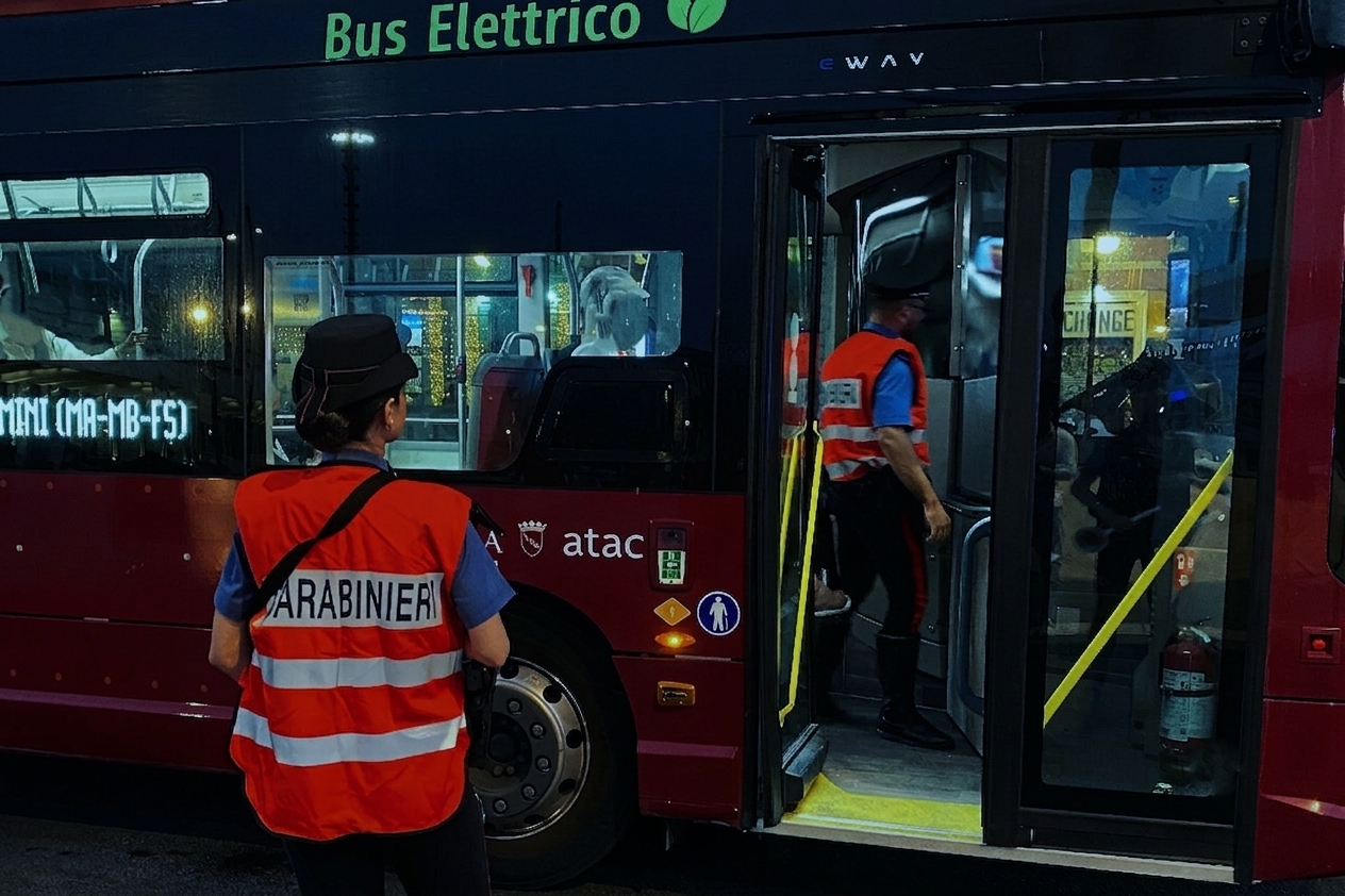 Aggressioni a Roma: bus danneggiato e veicoli colpiti