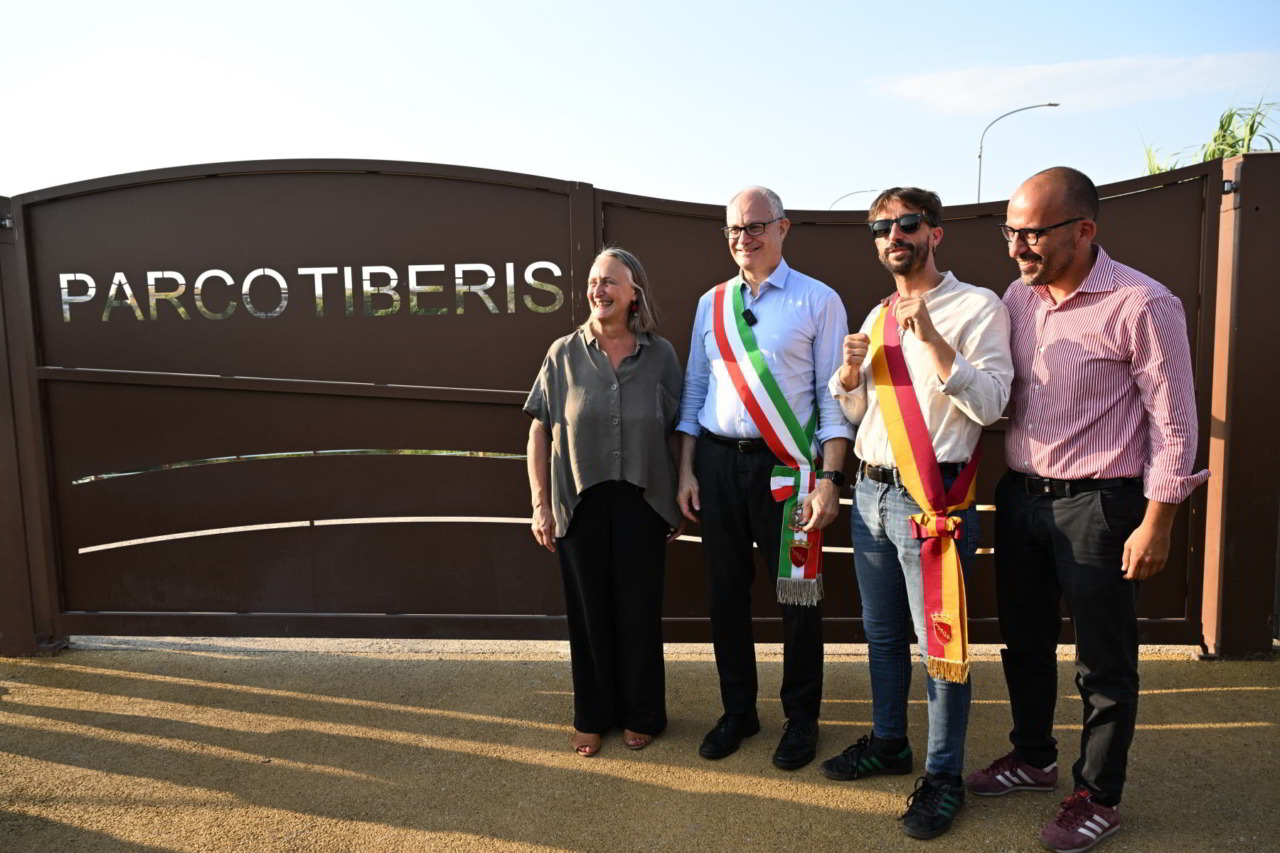 Inaugurato Tiberis, il nuovo parco fluviale di Roma