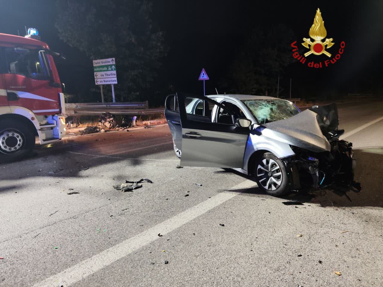 Giovane ferito in incidente tra i viadotti Gronchi e Saragat