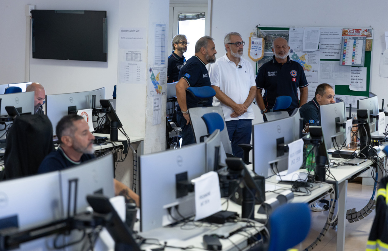 Ferragosto, Rocca visita la Protezione civile e Villa Ardeatina