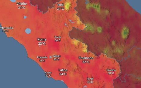 Caldo intenso, bollino rosso per Roma e Latina