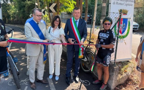 Grottaferrata-Frascati, inaugurata la nuova pista ciclopedonale