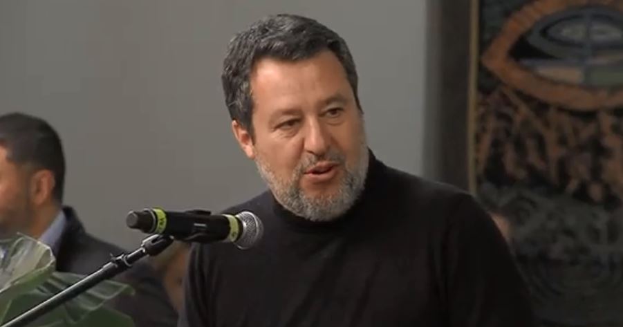 Pigneto, Salvini visita il cantiere del nuovo nodo ferroviario