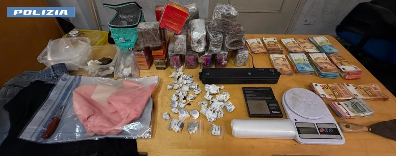 Rapina al bingo con il coltello: in casa 13 chili di hashish