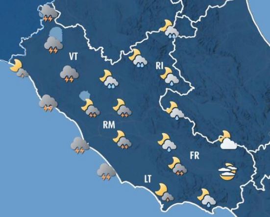 Maltempo, allerta gialla a Roma e nel Lazio